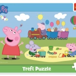 Puzzle 15 dielikov Vláčik Peppa Pig