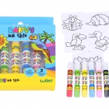 Sada farieb na sklo 5+1 s kontúrou