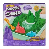 Kinetic Sand – zelená stolová piesková sada s táckou