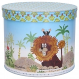 Okrúhla krabica s motívom Krtka a leva