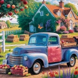 Puzzle TREFL Premium Plus Čajový Čas: Farmárove Auto 500 Dielikov