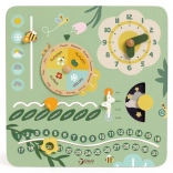 Drevený vzdelávací kalendár v angličtine