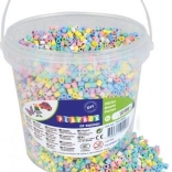 Zažehľovací koráliky v vedierku - pastelové, 10000 ks