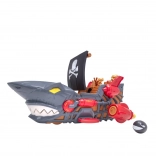 Pirátska loď Teamsterz so žraločím dizajnom a autíčkom