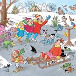 Jumbo Puzzle Jan van Haasteren Junior: Korčuľovanie 240 dielikov