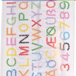 Podložky pre zažehľovacie korálky PLAYBOX - písmená a číslice
