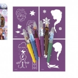 Fúkacie fixky so šablónami Ľadové kráľovstvo