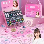 kreatívna sada na výrobu šperkov pre deti s doplnkami v kabelke