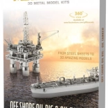 Metal Earth 3D puzzle ropná plošina a tanker – deluxe sada