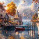 Anatolian puzzle jeseň pri jazere 1500 dielikov