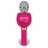Karaoke bezdrôtový mikrofón ružový