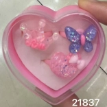 Prstene s trblietkami sada 3 ks