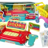 Detská pokladňa s nákupným košíkom a skenerom