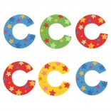 Bigjigs Toys drevené písmeno C s hviezdičkami