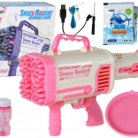 Bublifuk Stroj na výrobu bublín Elektrická pištoľ ružová