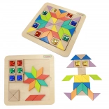 Masterkidz Mozaika Tangram Montessori Učenie Tvarov a Farieb