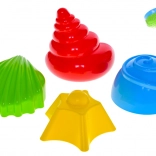 Sada formičiek na piesok – mušličky 7–9 cm, 4 ks