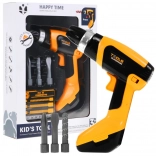 Detská elektrická vŕtačka s realistickými zvukmi a otáčajúcim sa vrtákom pre deti 3+