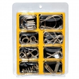 Sada kovových hlavolamov 8 ks