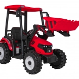 Elektrické detské vozidlo traktor s predným nakladačom a vozíkom 24V