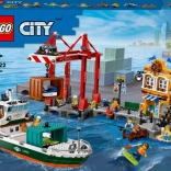 LEGO City prístav pri mori s nákladnou loďou 60422