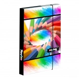 Box na zošity A5 Pastelky s gumičkou