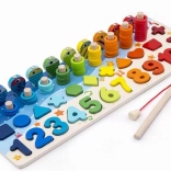 drevená hra lovenie rybičiek – učenie počítania