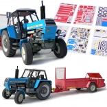 Papierový model traktora ZETOR Crystal 8011 s rozmetadlom RU-5 1:32