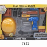 Detská súprava náradia s helmou, 42 ks