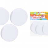 Dekoračné kolo z polystyrénu 10x2,5 cm, sada 3 kusy