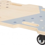Drevená balančná doska na kolieskach Adventure