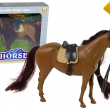 Figúrka koňa na česanie s hnedou hrivou