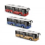 Kovový autobus s otváracími dverami