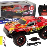 Závodné terénne auto na diaľkové ovládanie 1:12 červené