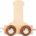 Drevený vagónik s písmenom I pre vláčikodráhu small foot